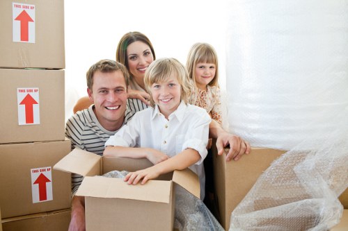 Packed moving van ready for local removals in Lambeth